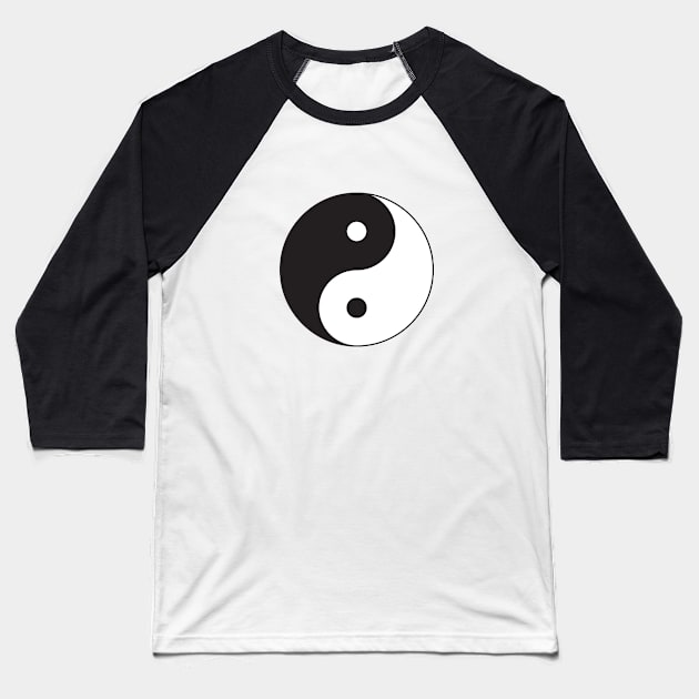 Classic Yin Yang symbol Baseball T-Shirt by kallyfactory